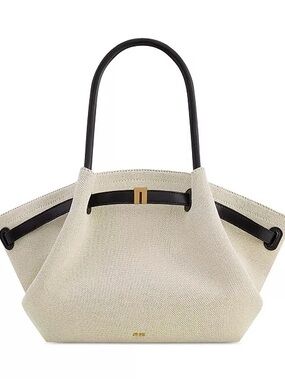 NWT! JW PEI Hana “look-a-like” Canvas MINI Tote Bag, Cream/Black
